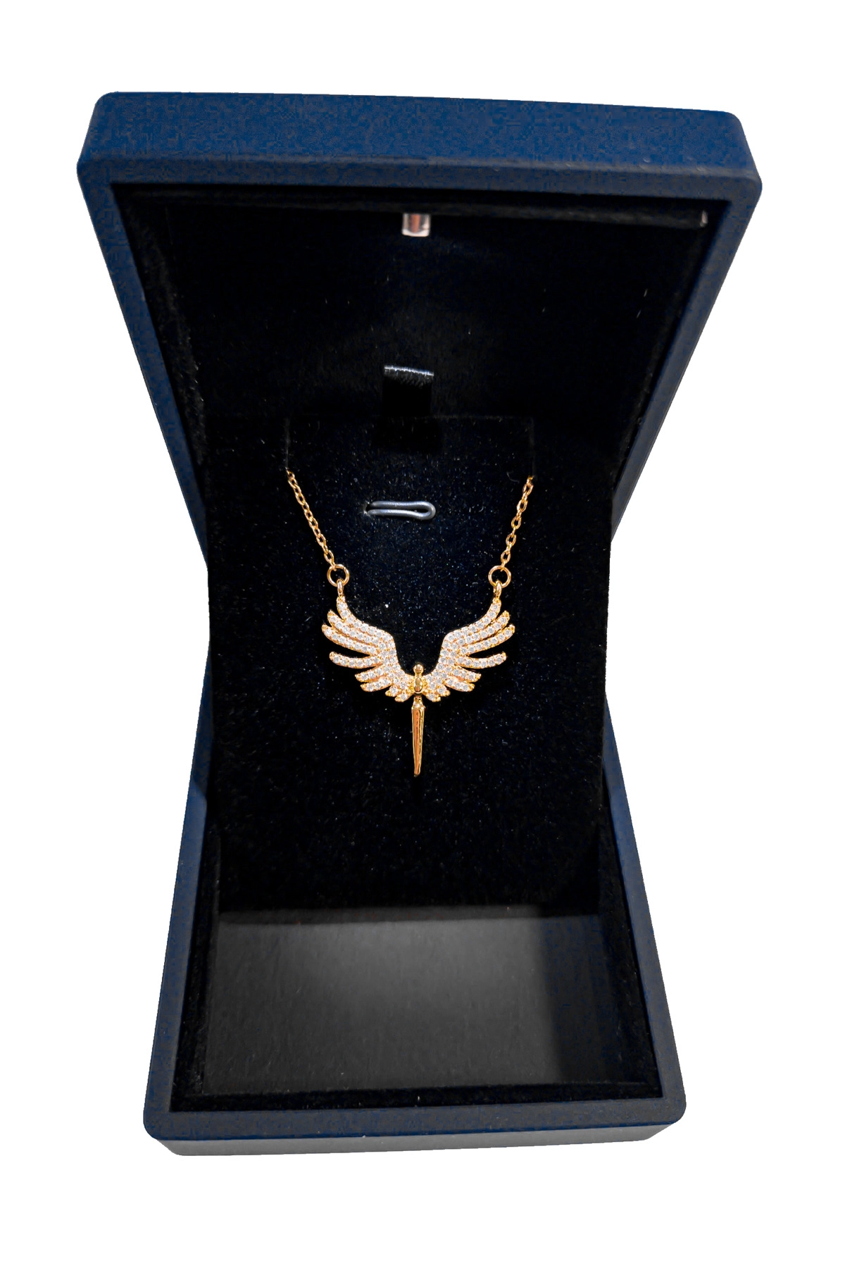 Işıklı Premium Kutuda Mikail Melek Kolye | 316l Çelik - Kararmaz | Hediye Kadın-6