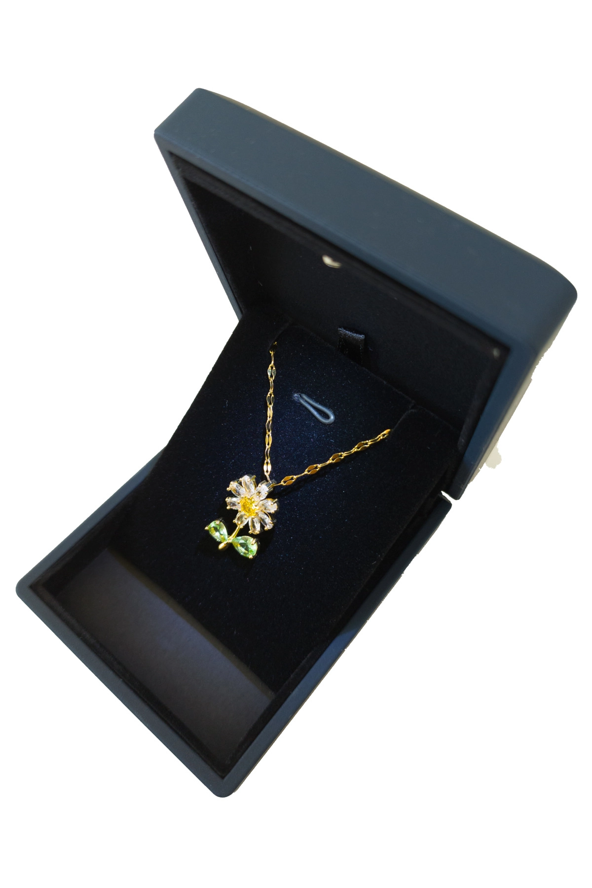 Işıklı Premium Kutuda | Papatya Kolye | 316l Çelik - Kararmaz | Hediye Kadın-4