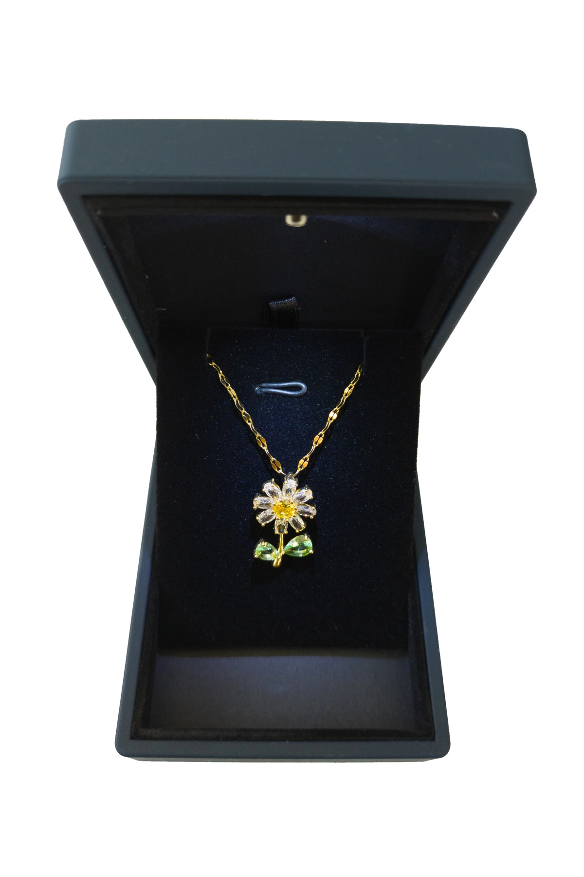 Işıklı Premium Kutuda | Papatya Kolye | 316l Çelik - Kararmaz | Hediye Kadın-7