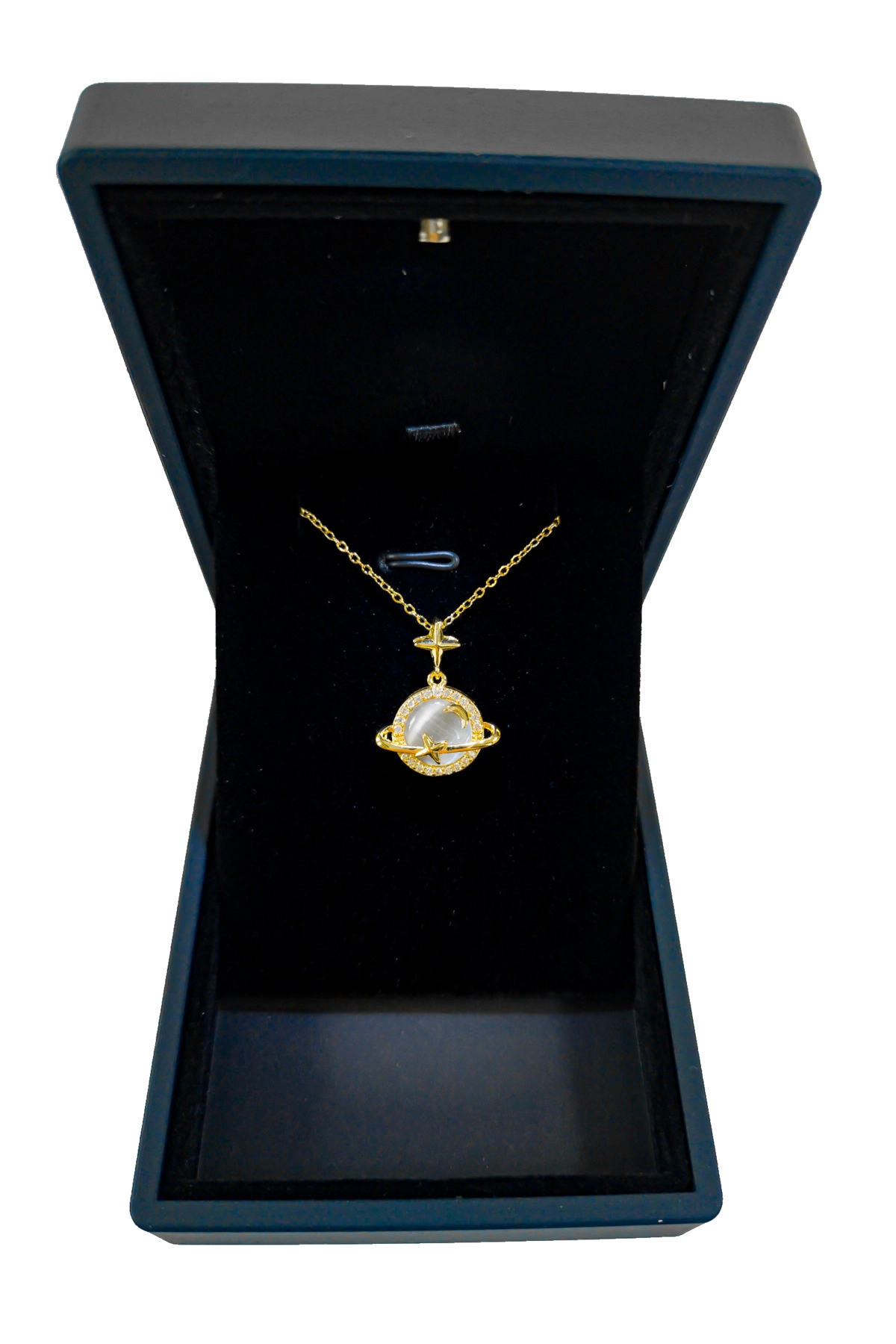 Işıklı Premium Kutuda Satürn Star Kolye Gold | 316l Çelik - Kararmaz | Hediye Kadın-6