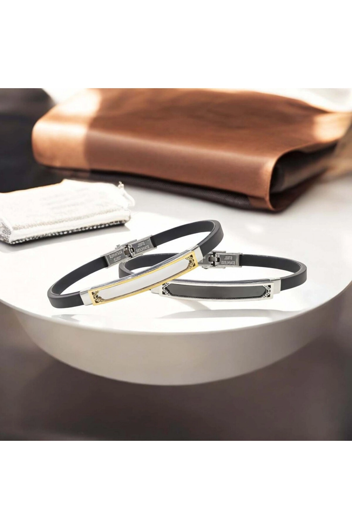 İsim Yazılabilir Kişiselleştirilebilir Çelik Bileklik-3
