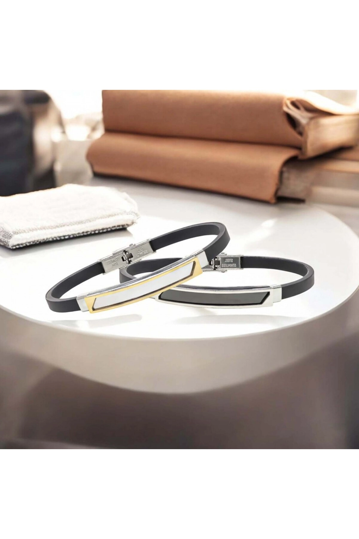 İsim Yazılabilir Kişiselleştirilebilir Çelik Bileklik-3