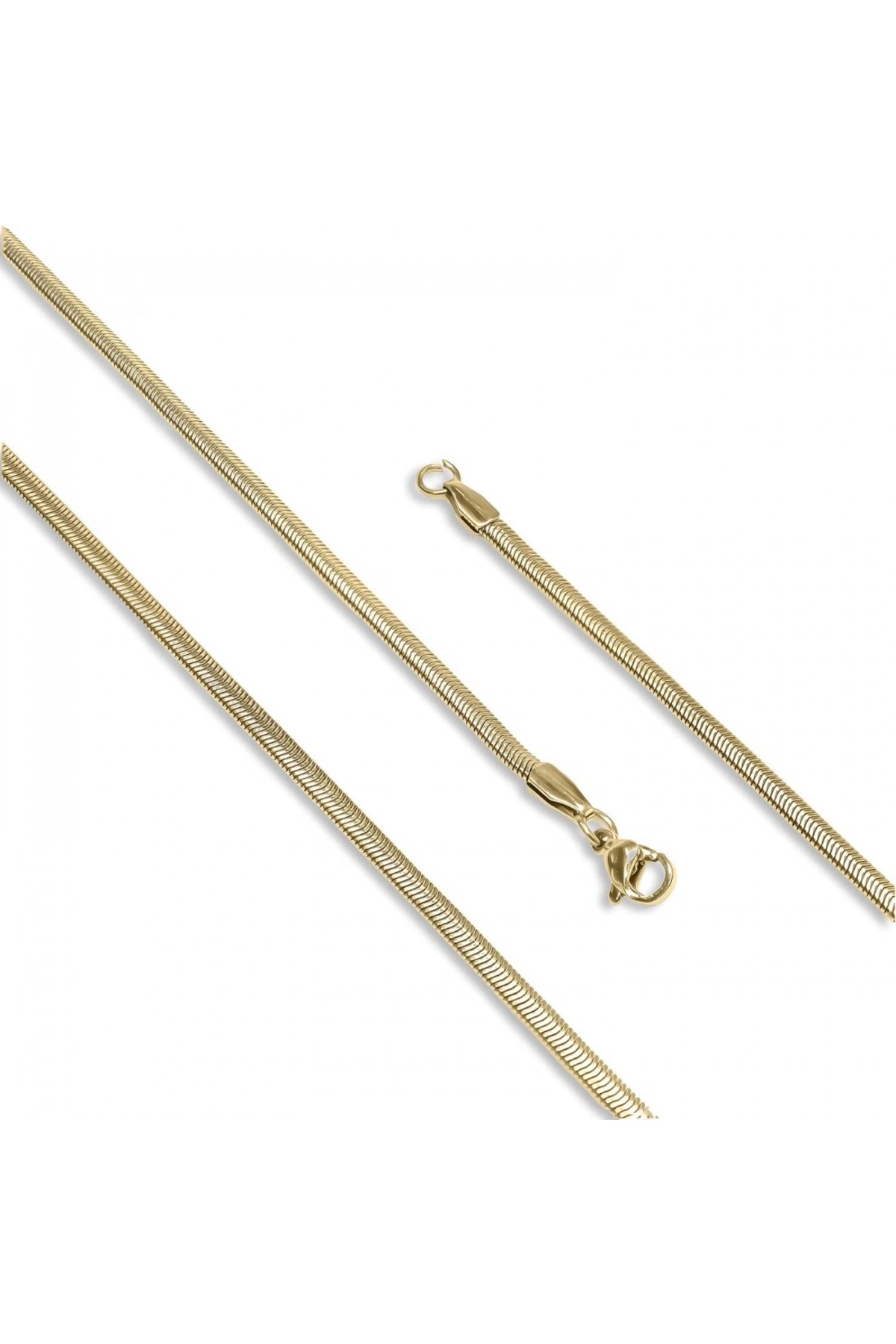 İtalyan Çelik Kolye 1,5Mm X 3Mm-0