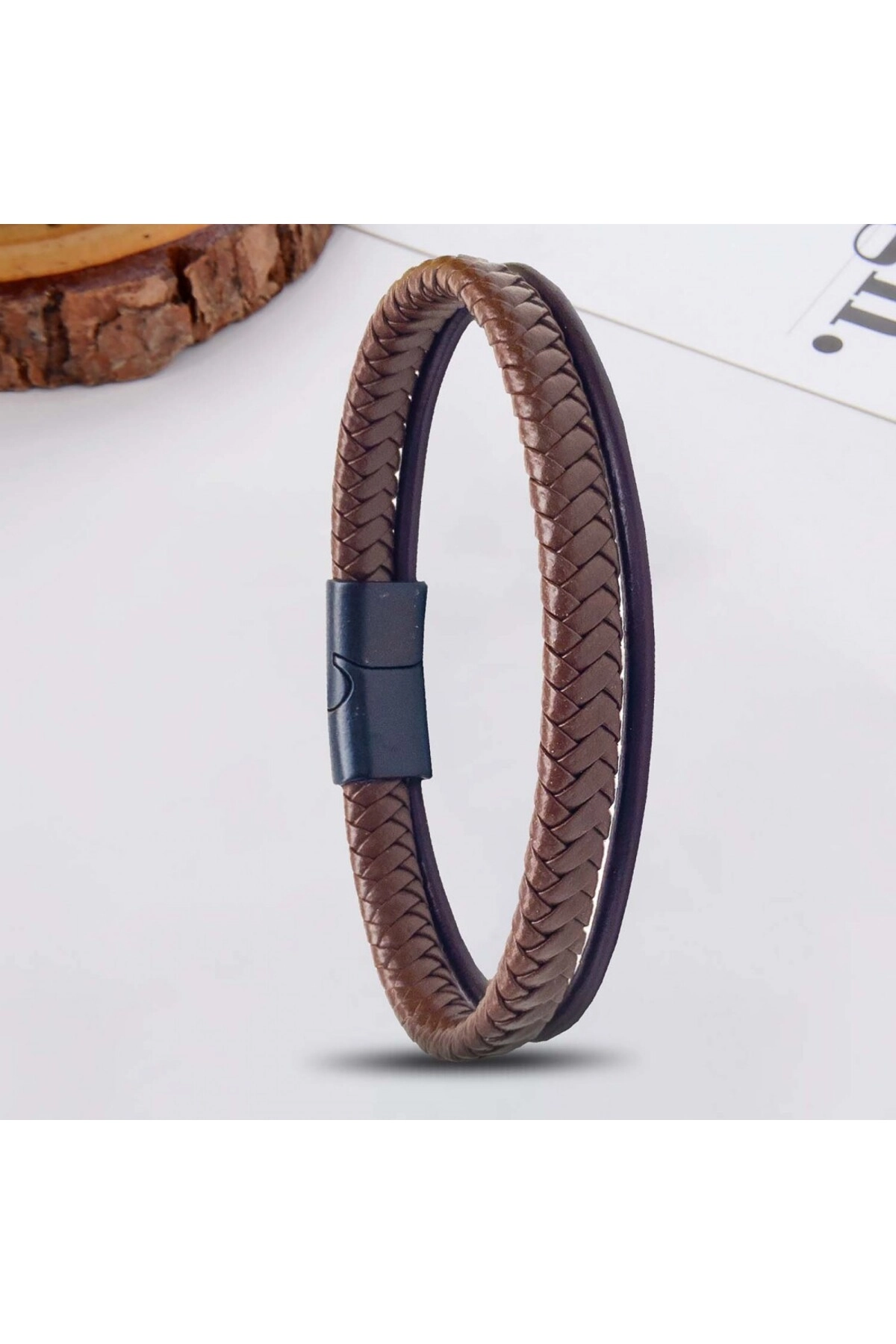 Kahverengi Çoklu Deri Bileklik-1