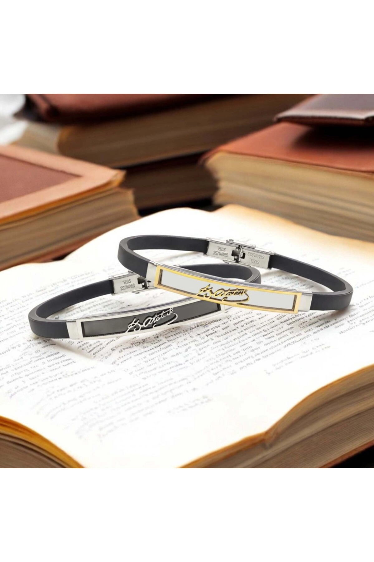 Kemal Atatürk İmzalı Çelik Bileklik-5