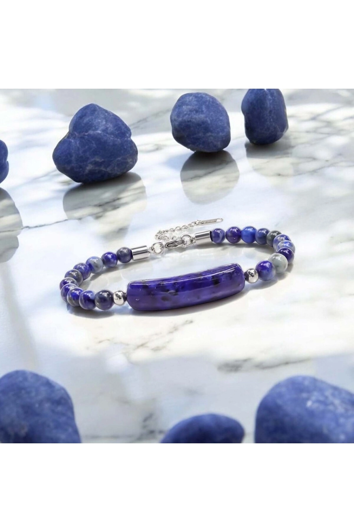 Lapis Doğraltaş Çelik Halat Ve Çelik Klipsli Bileklik-3