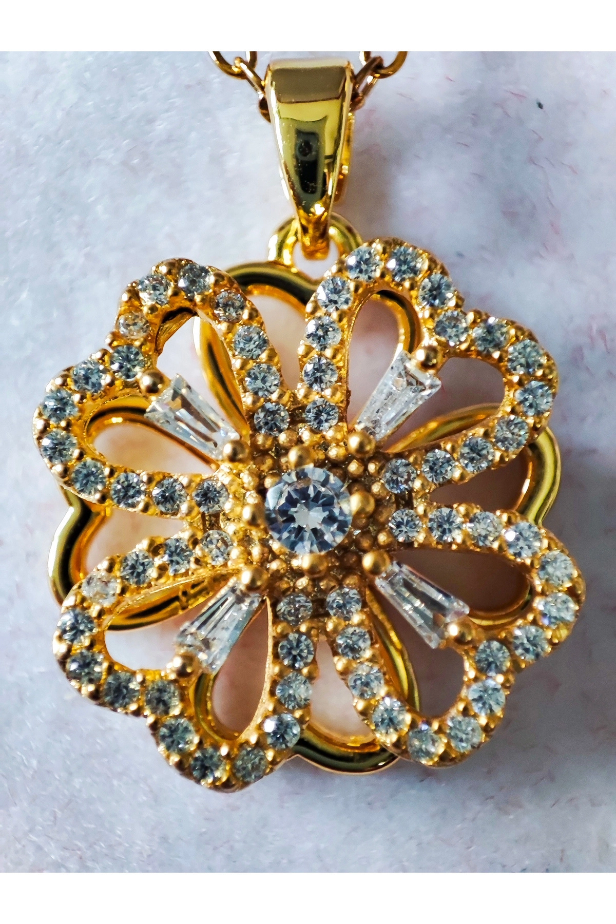 Lüx Kadife Kutuda | Dönen Yonca Kolye | 316l Çelik - Kararmaz | Hediye Kadın-5