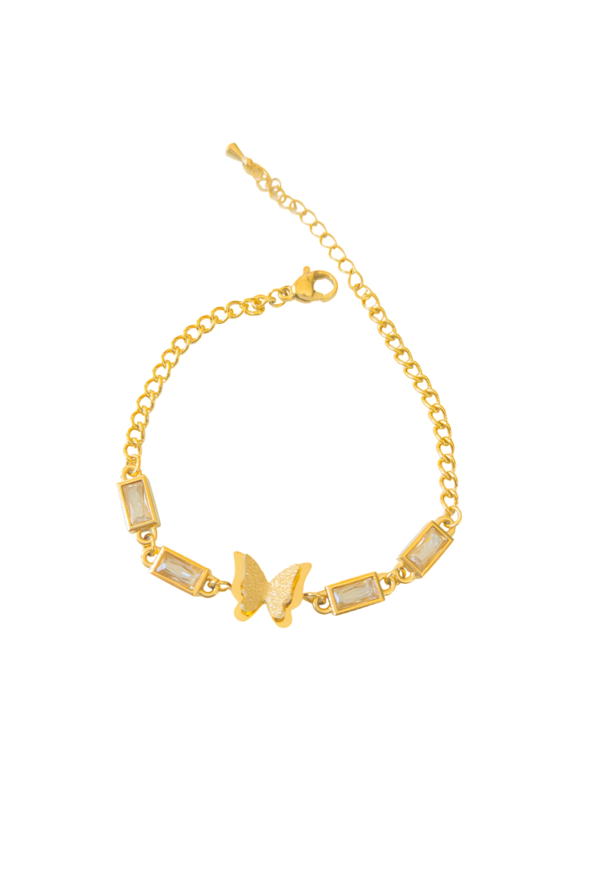 Lüx Kadife Kutuda | Kelebekli Zarif Çelik Bileklik | 316l Çelik - Kararmaz | Hediye Kadın-4