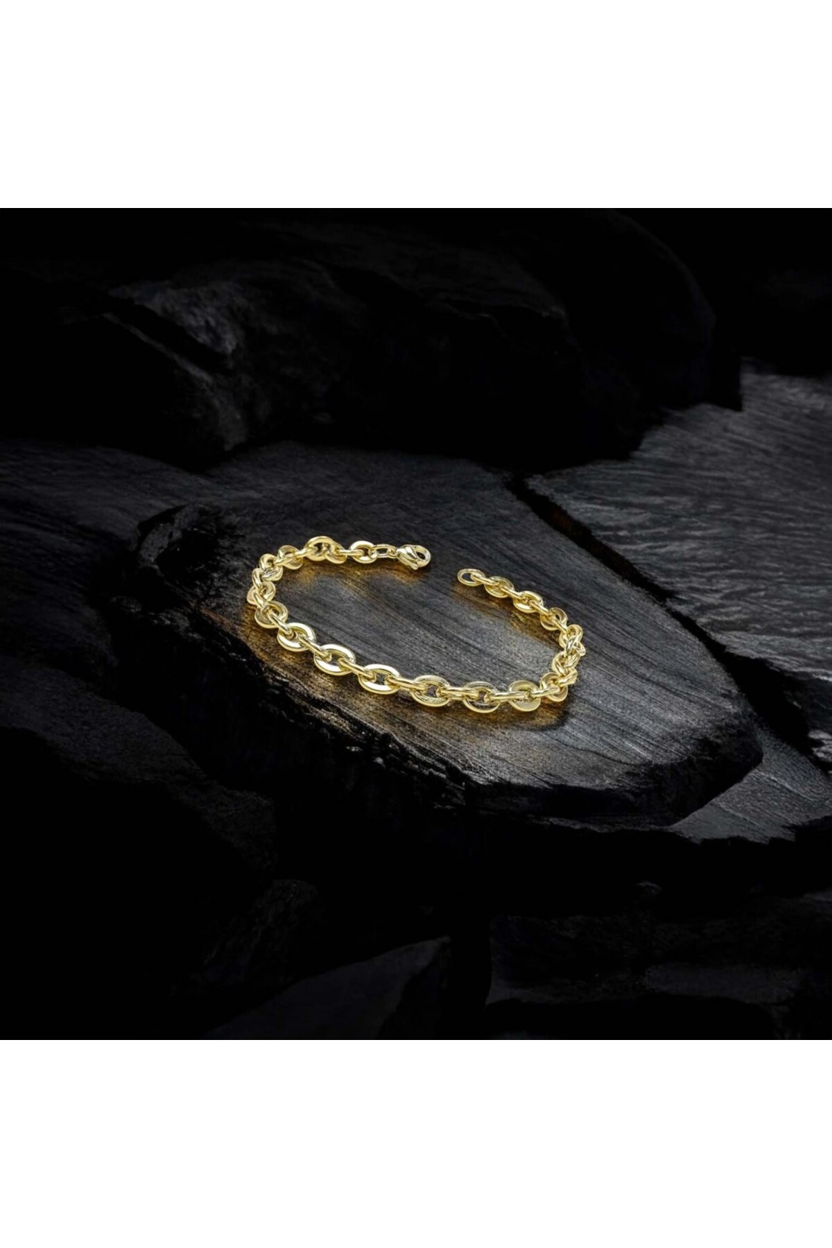 Mariner Sarı Çelik Zincir Bileklik 1.6Mm-3