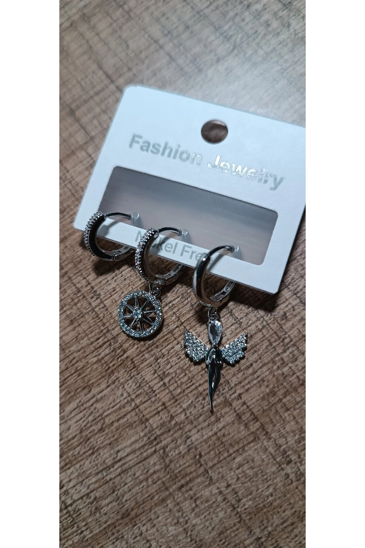 Melek Küpe Zirkon Taşlı | Hediyelik-0