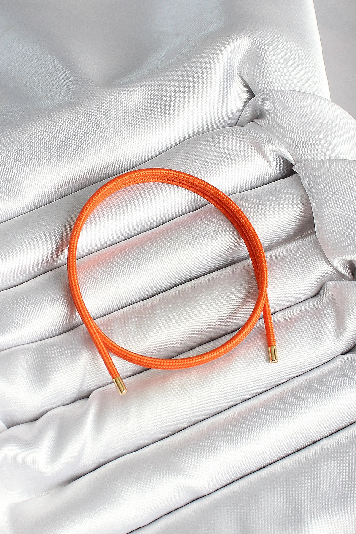 Mıknatıslı Turuncu Renk Sarmal Kadın Bileklik-0