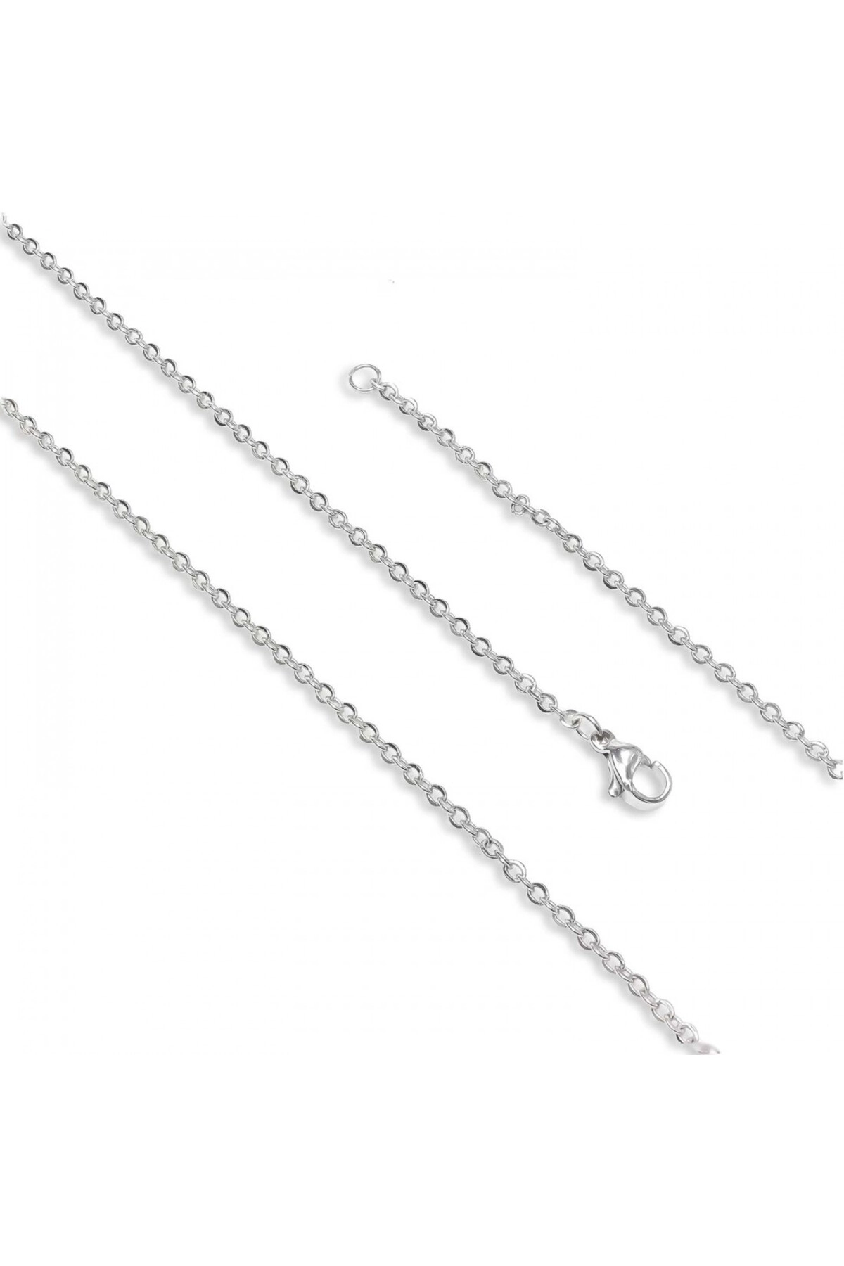 Minik Boy Beyaz Çelik Kolye 0.5Mm-0