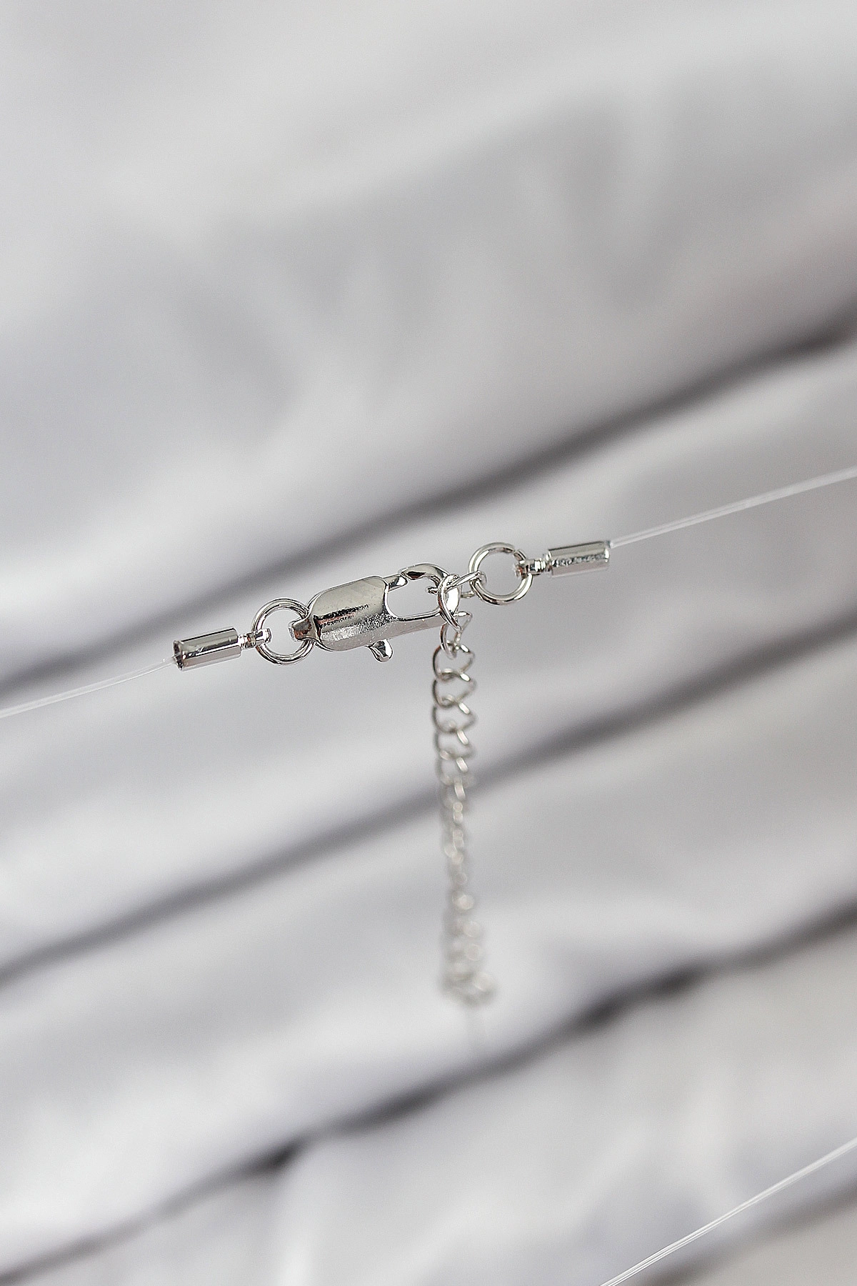 Misineli Yıldız Model Gümüş Renk Hayalet Kolye-1