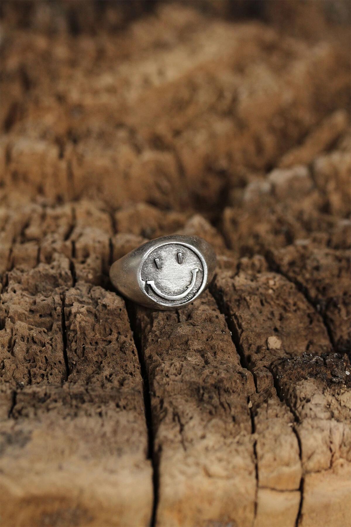 Otantik Emoji Tasarımlı Ayarlamalı Kadın Yüzük-0