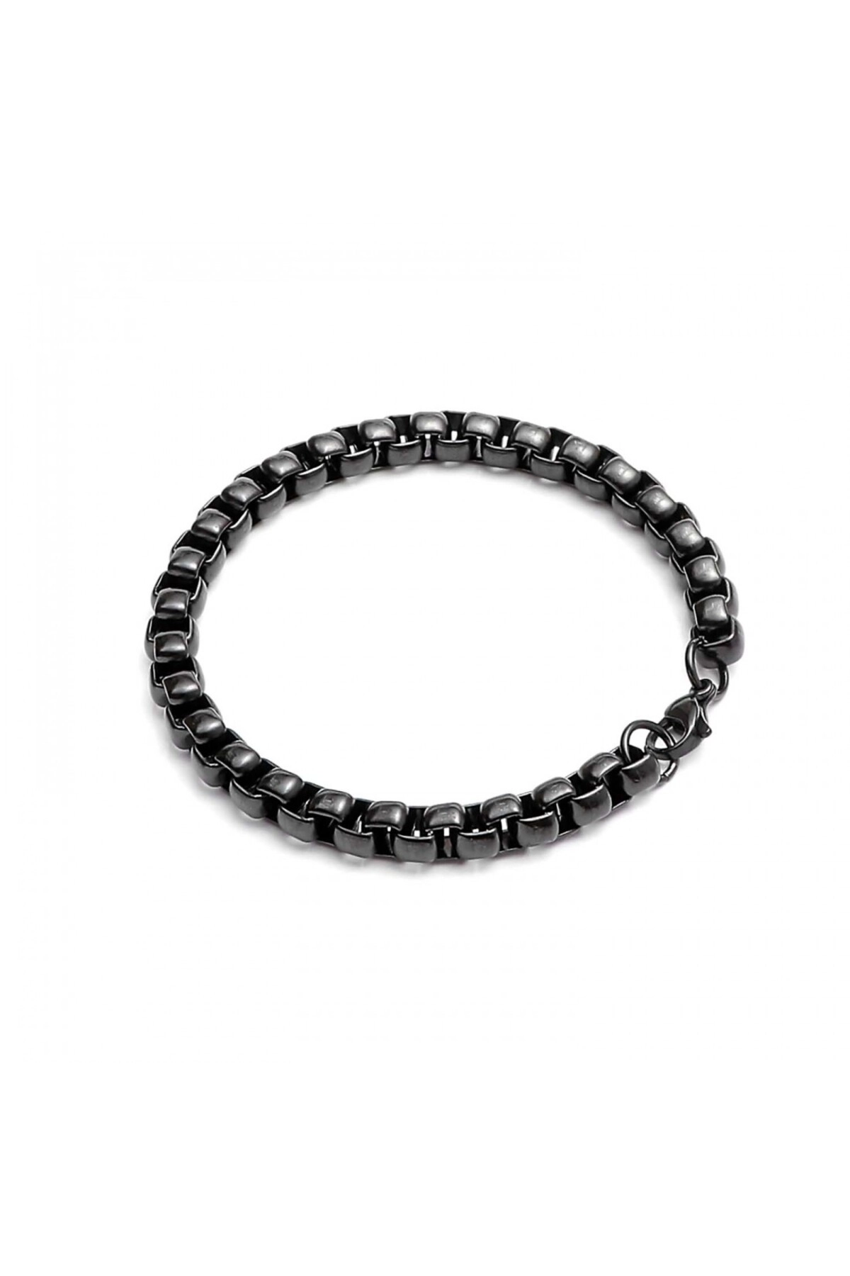 Oval Çelik Zincir Bileklik-0