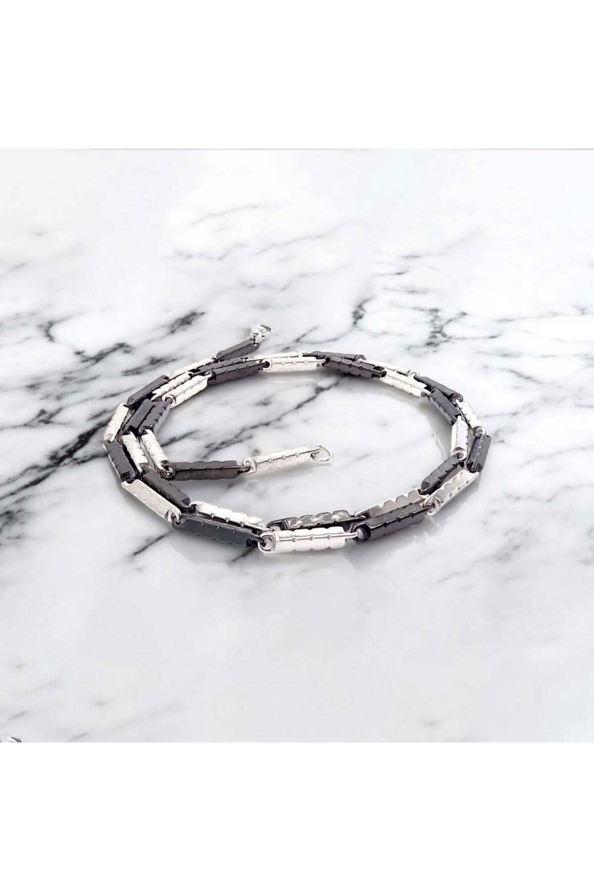 Paslanmaz Erkek Çelik Kolye-3