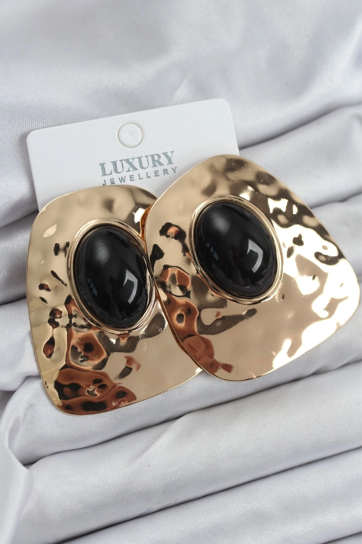 Pirinç Gold Renk Vintage Kadın Küpe-0