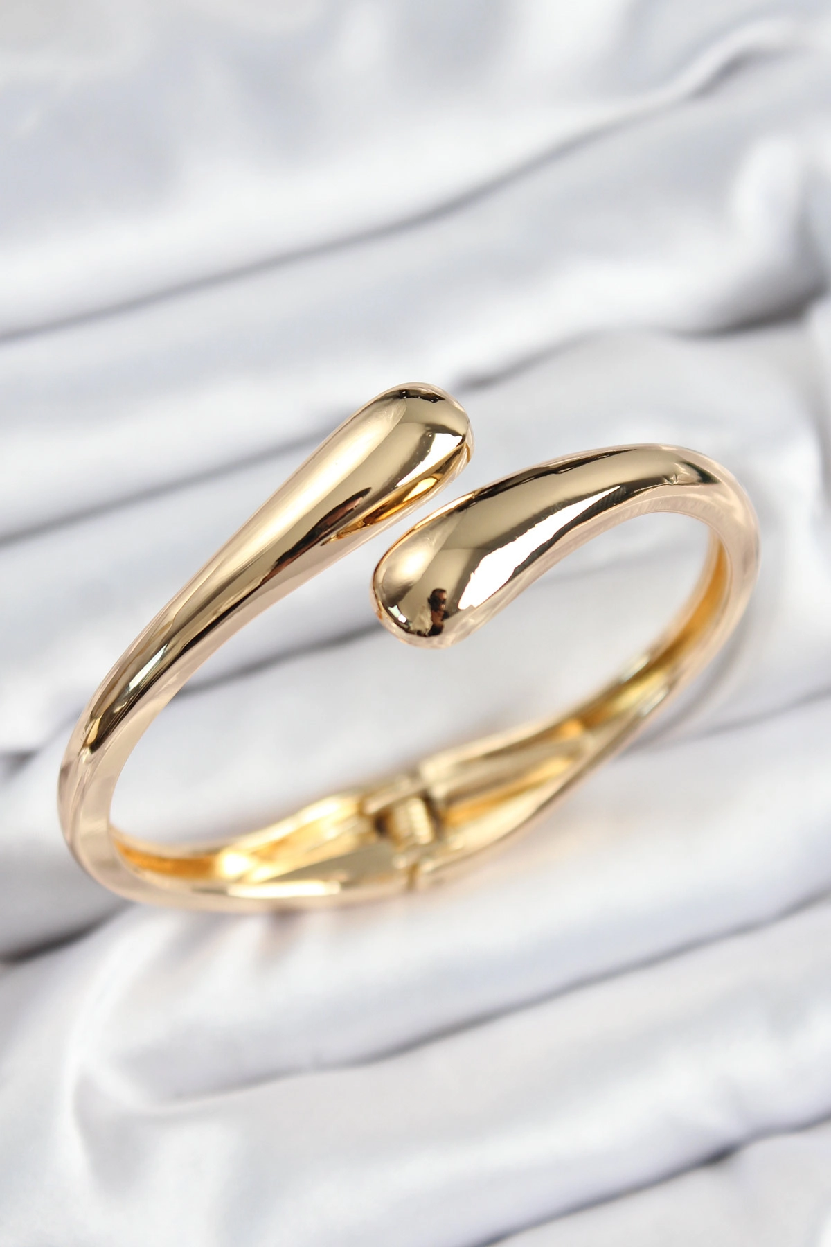 Pirinç Sarmal Model Gold Renk Kadın Kelepçe-0