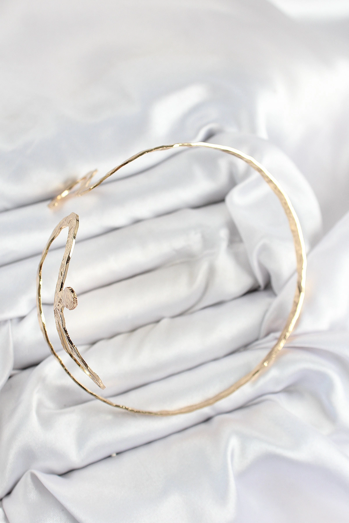 Pirinç Yılan Model Gold Renk Kadın Pazu Bileklik-1