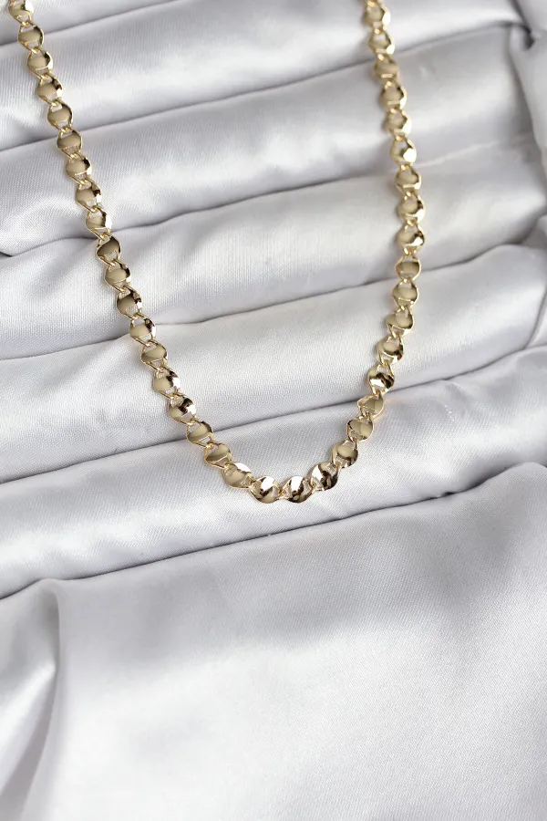 14K Gold Renk Kaplama Zincir Model CM Kadın Kolye