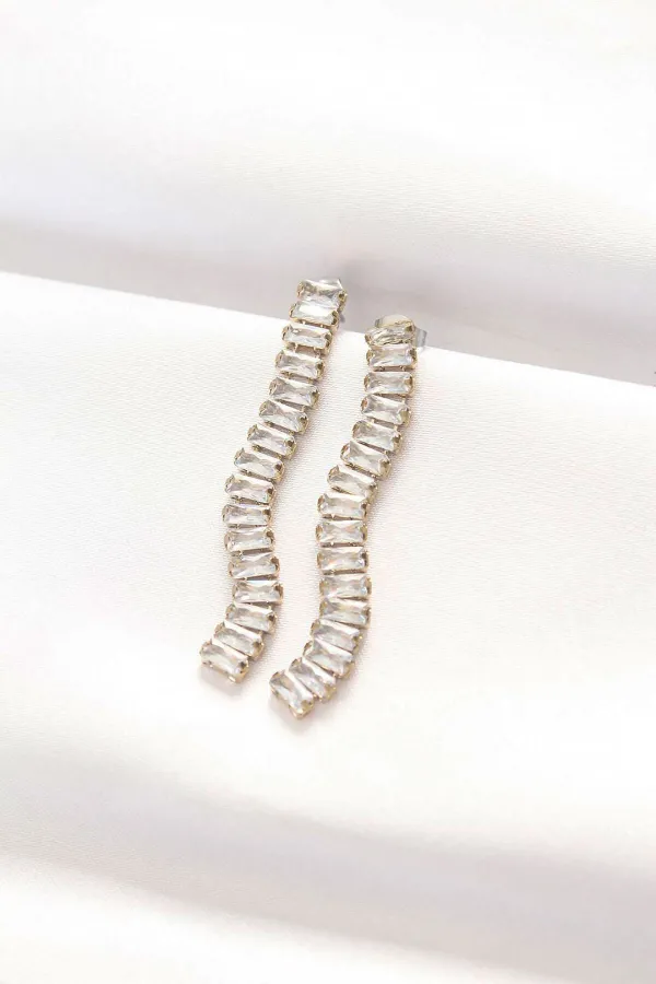 316L Çelik Gold Renk Su Yolu Küpe