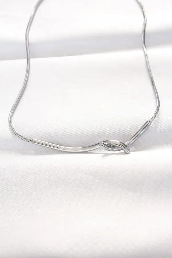 316L Çelik Silver Renk Kolye