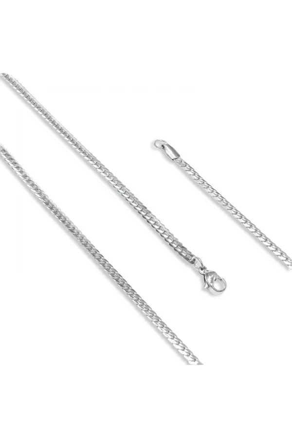 Balık Sırtı Çelik Kolye 0.8Mm