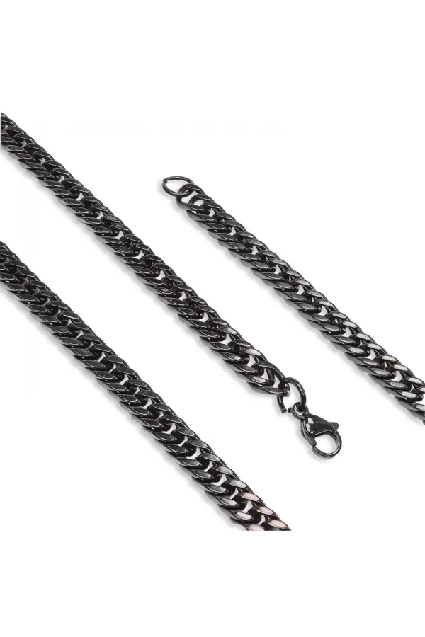 Balık Sırtı Erkek Çelik Kolye 1,6Mm X 4Mm