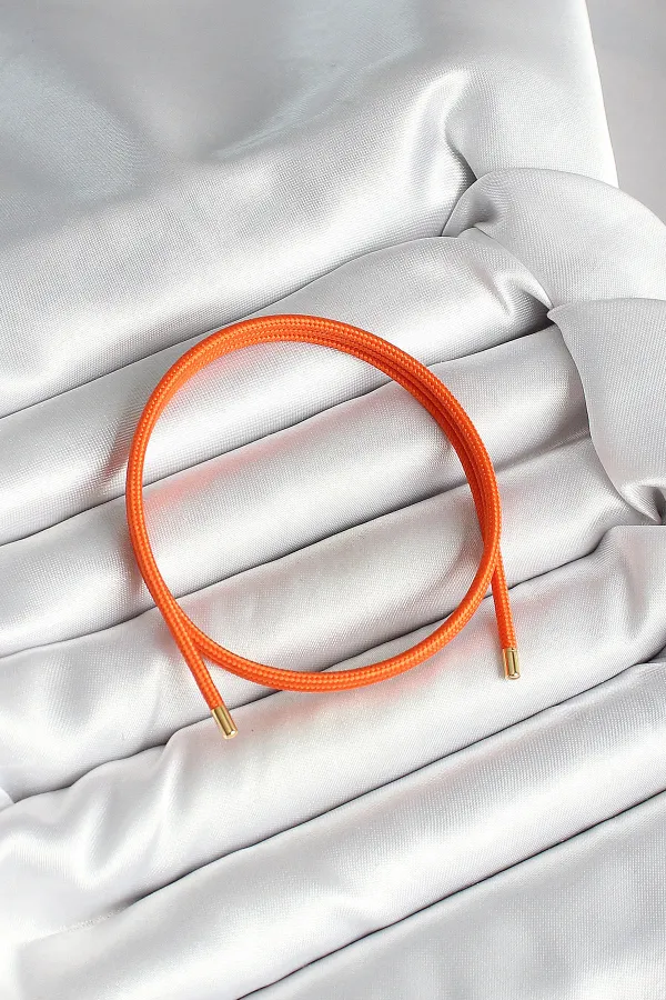 Mıknatıslı Turuncu Renk Sarmal Kadın Bileklik