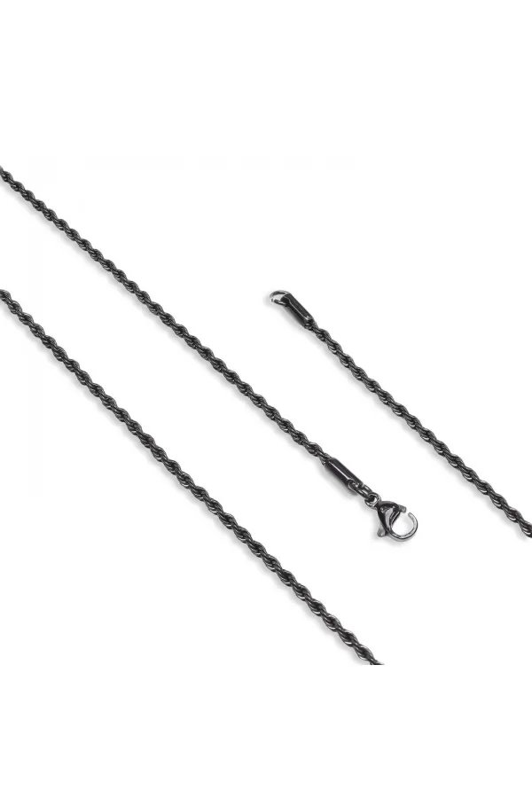 Sarmal Halat Çelik Kolye 2Mm