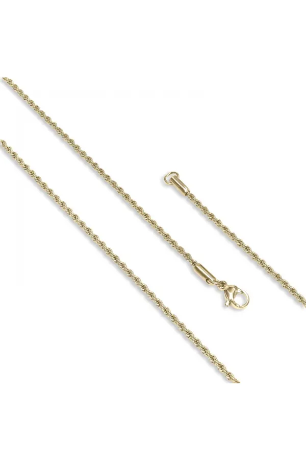 Sarmal Halat Çelik Kolye 2Mm