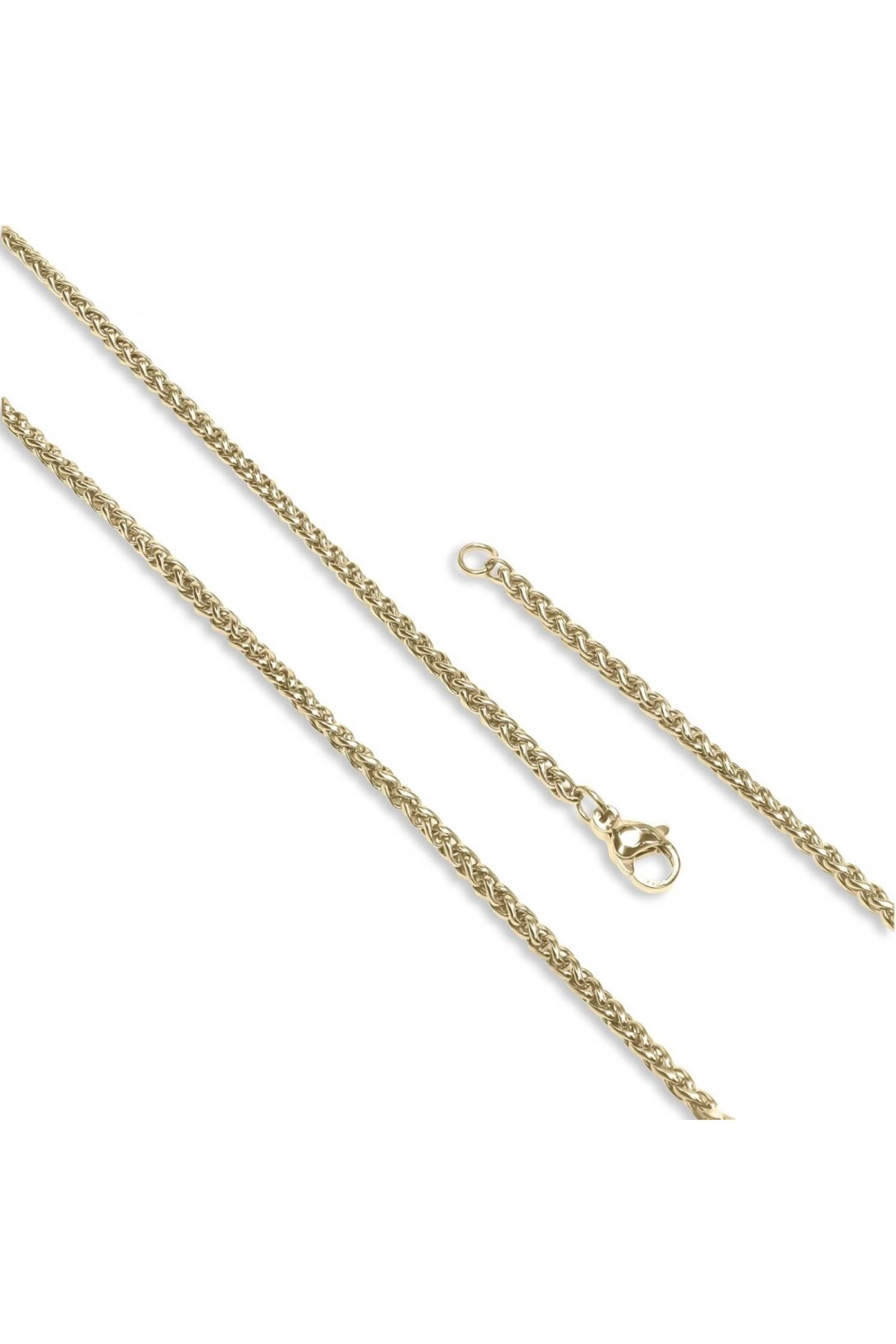 Sarı Renk Çelik Kolye 2.5Mm-0