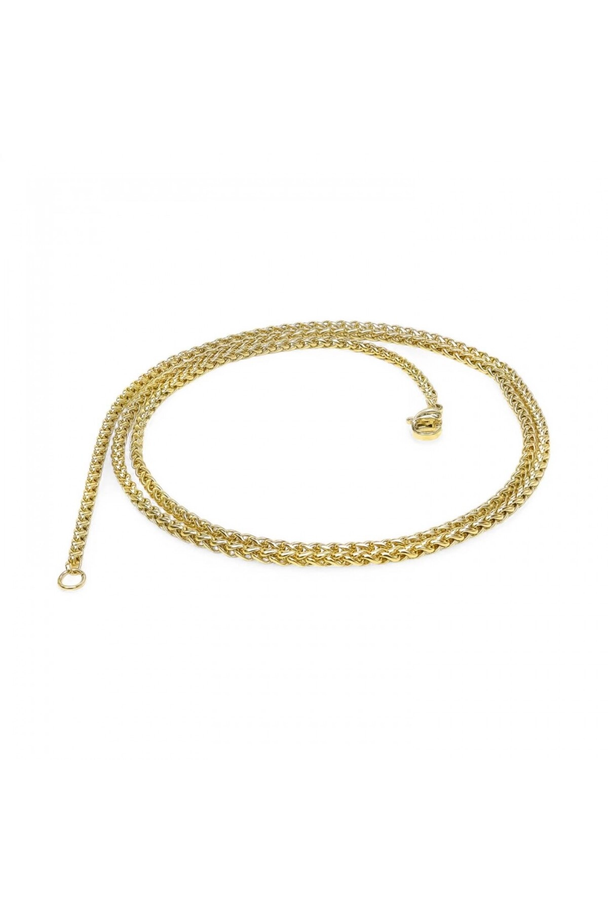 Sarı Renk Çelik Kolye 2.5Mm-1