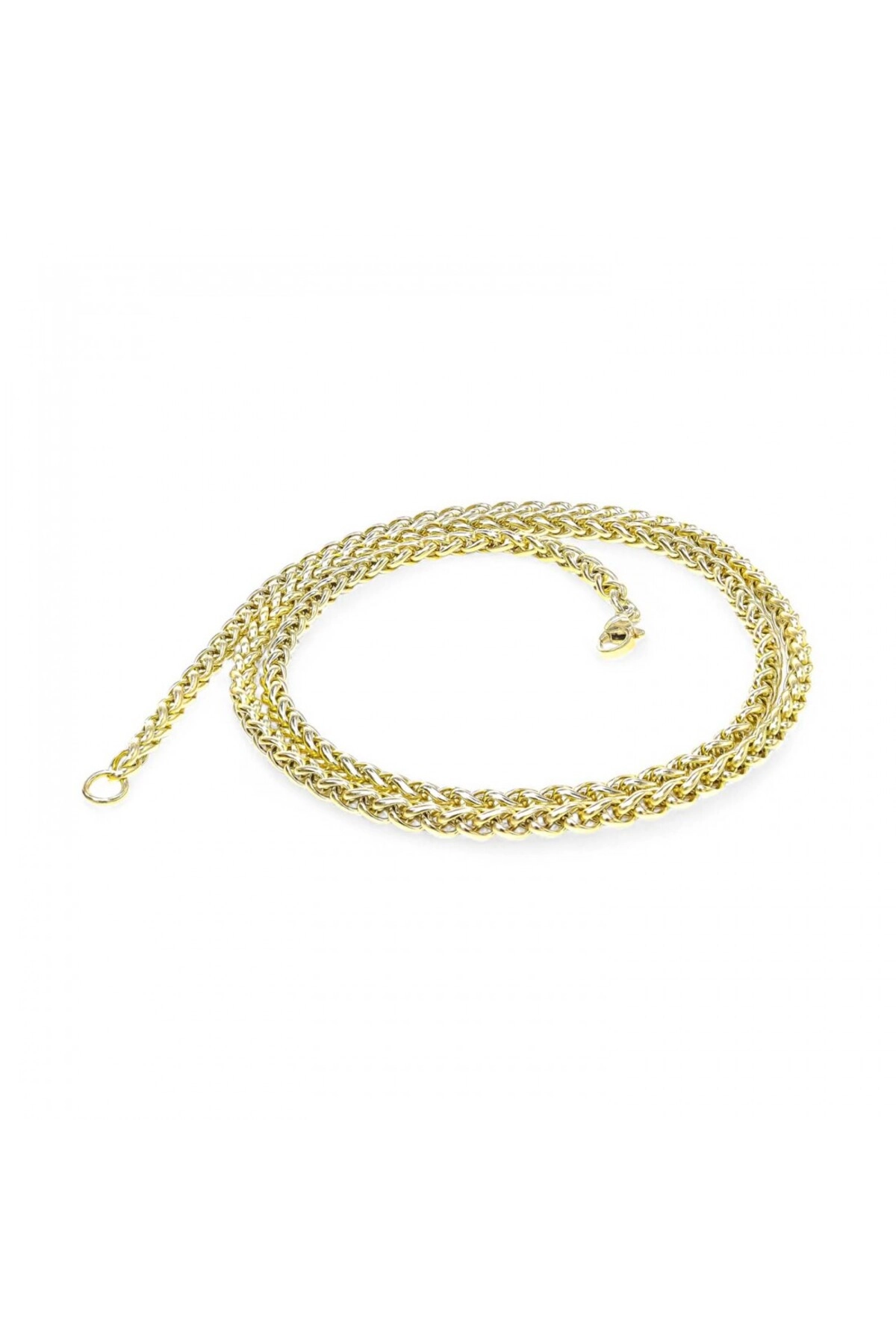 Sarı Renk Çelik Kolye 4Mm-1