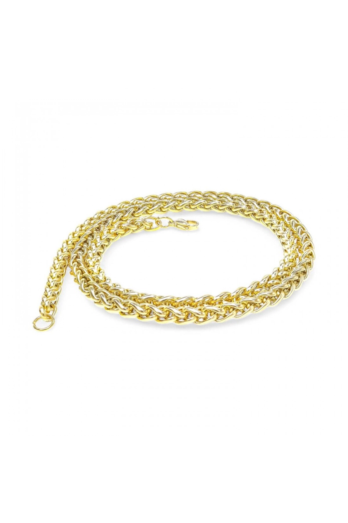 Sarı Renk Çelik Kolye 6Mm-1