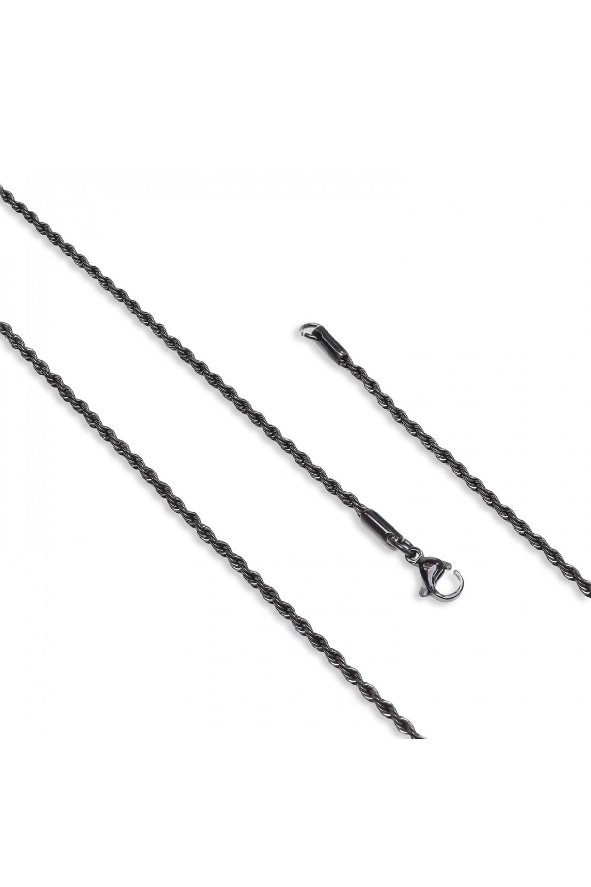 Sarmal Halat Çelik Kolye 2Mm-0