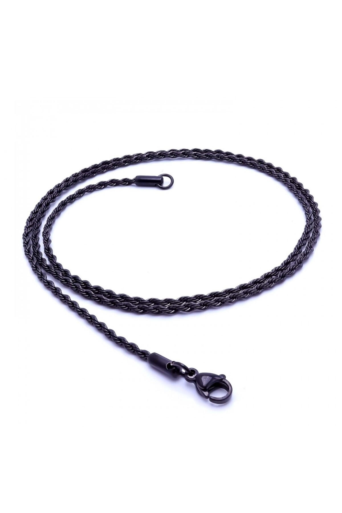 Sarmal Halat Çelik Kolye 2Mm-1