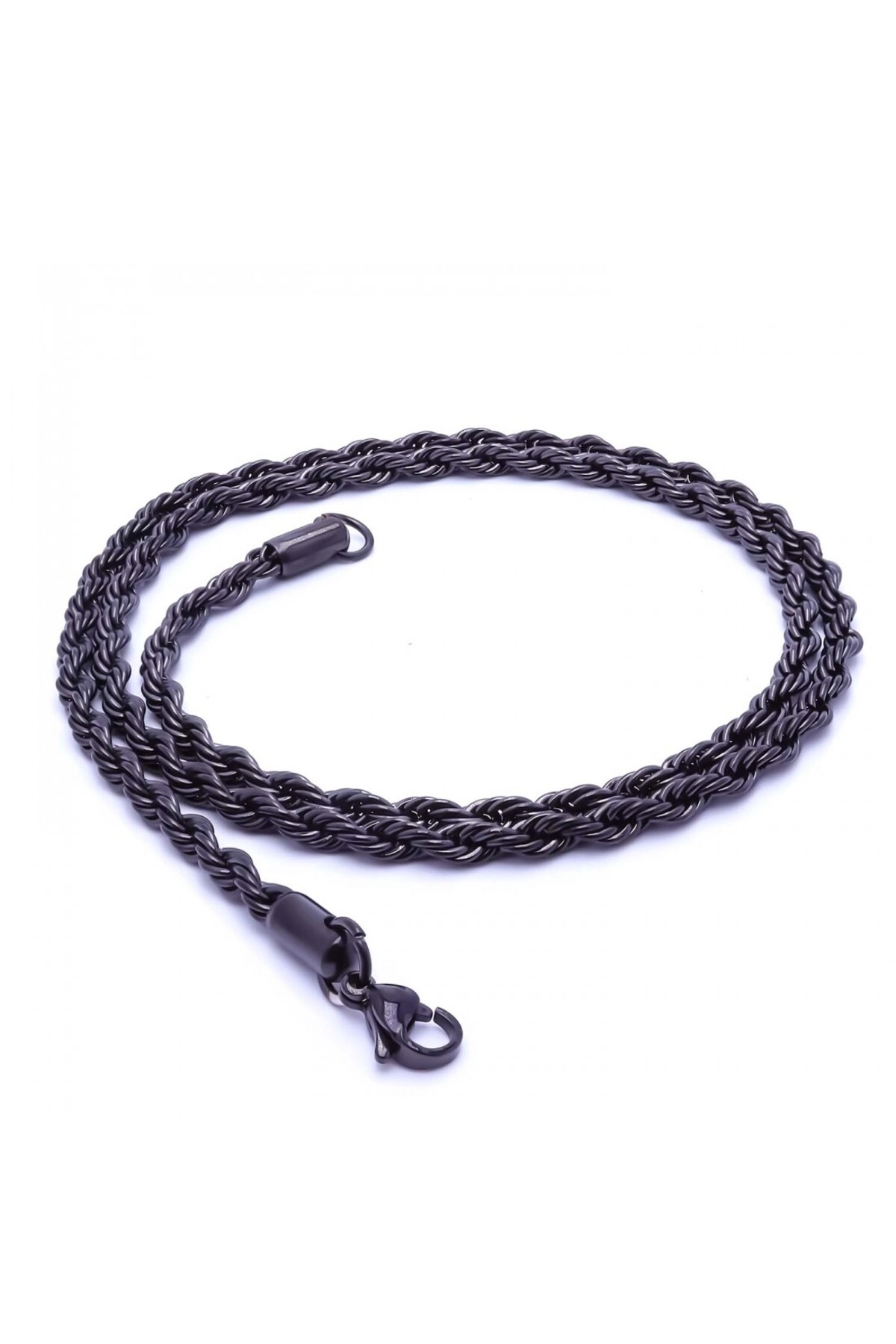 Sarmal Halat Çelik Kolye 4Mm-2