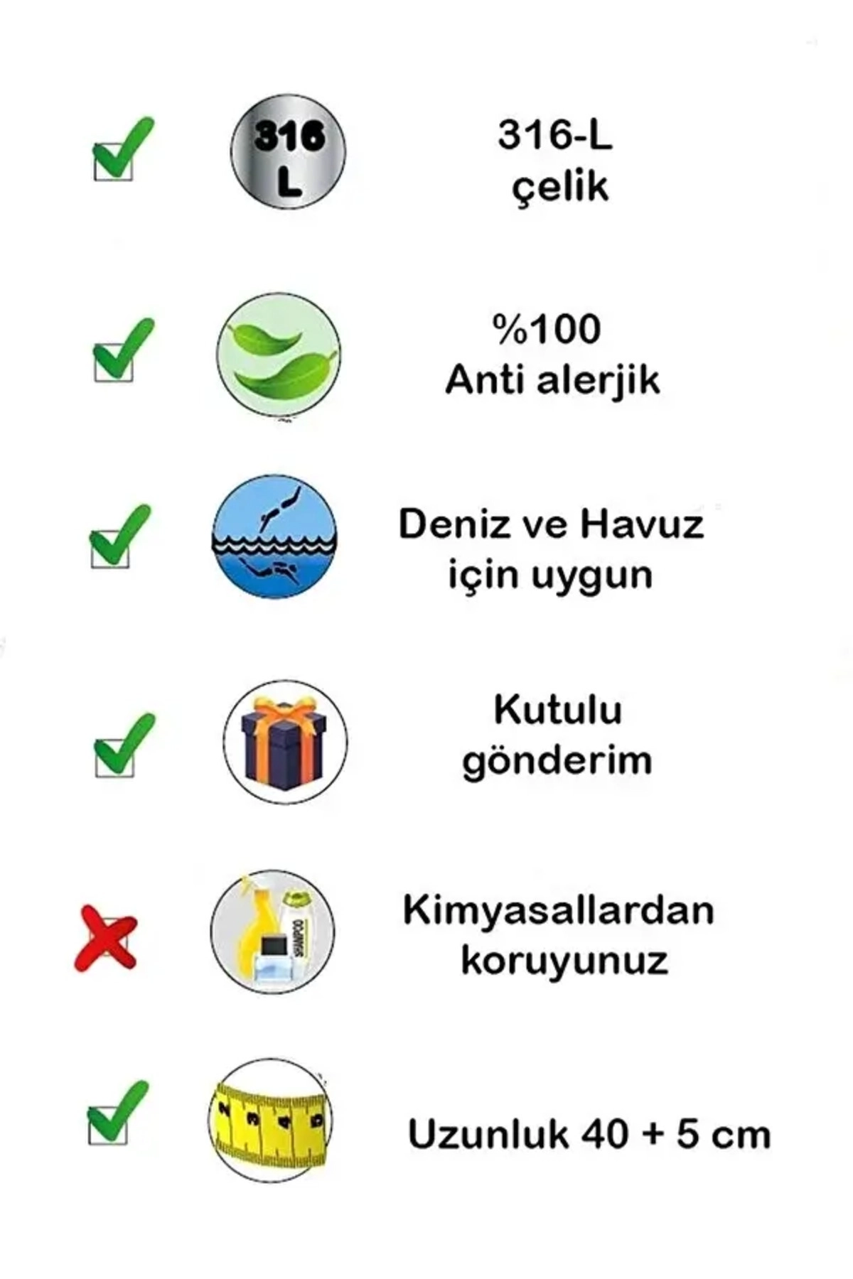 Satürn Star Kolye Gold | 316l Çelik - Kararmaz | Hediye Kadın-7