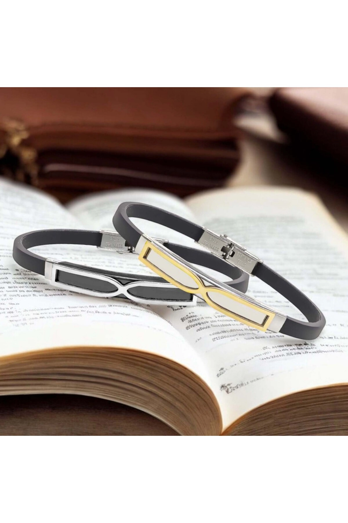 Sonsuzluk Desenli Çelik Bileklik-1