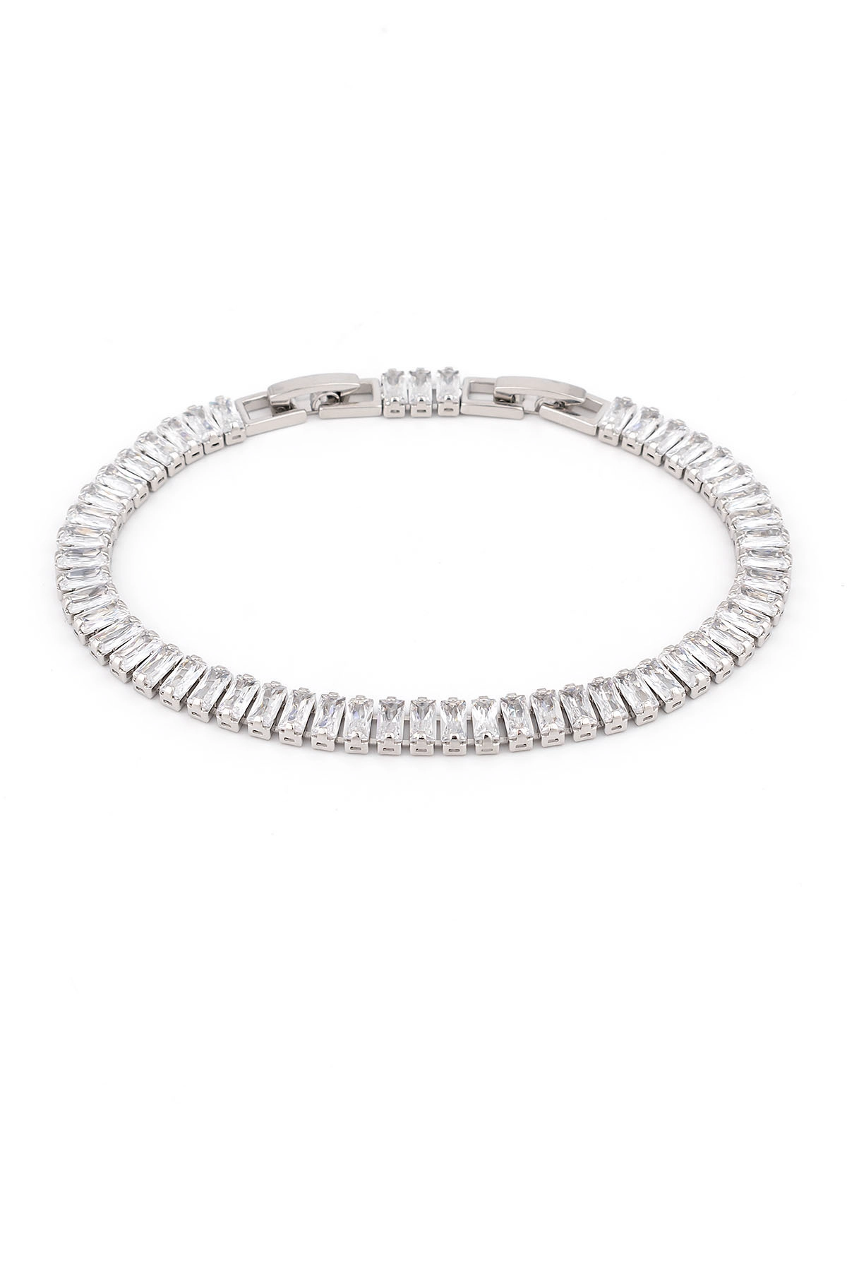 Su Yolu Bileklik Taşlı Yüksek Kalite Zarif | Gümüş | 316l Çelik - Kararmaz | Hediye Kadın-3