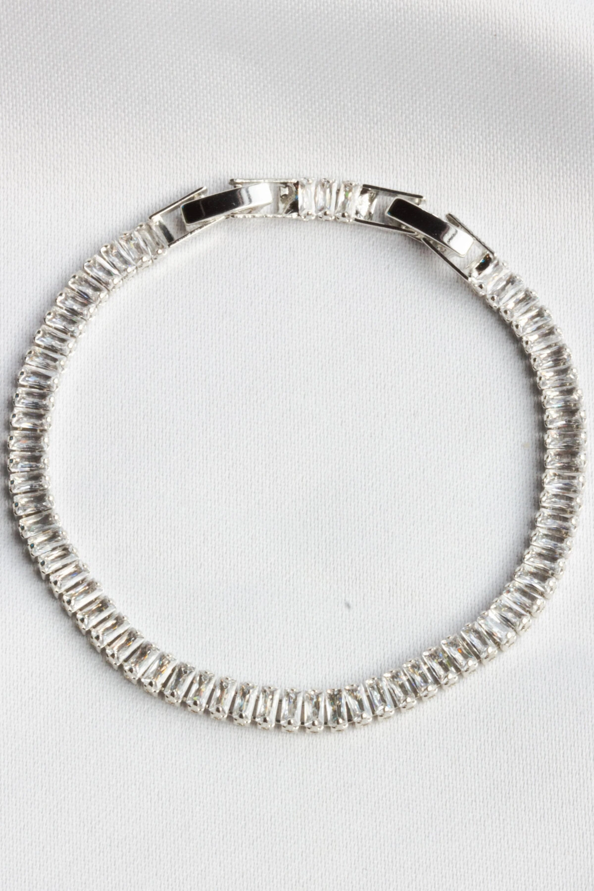 Su Yolu Bileklik Taşlı Yüksek Kalite Zarif | Gümüş | 316l Çelik - Kararmaz | Hediye Kadın-4