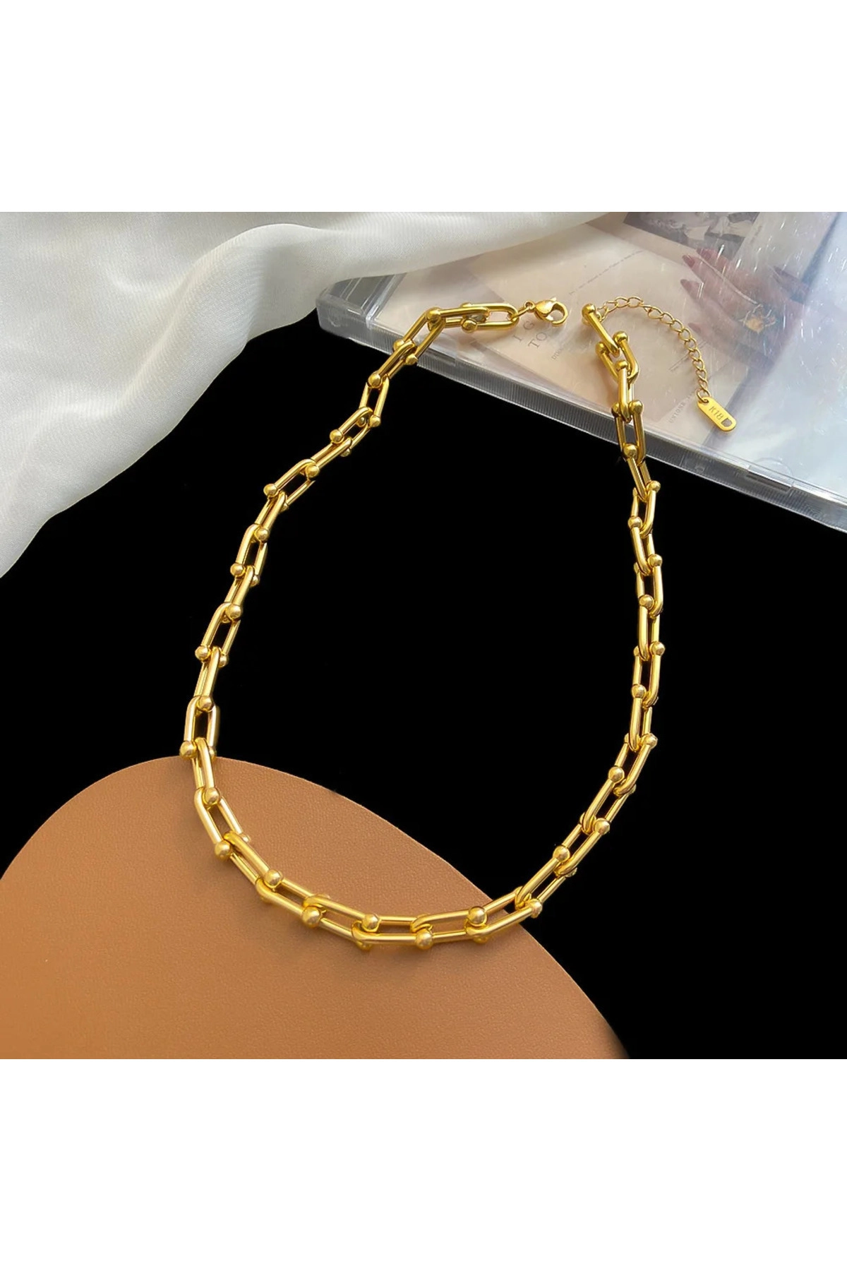 Tiffany Çelik Kolye 45 Cm | 316l Çelik - Kararmaz | Hediye Kadın-5