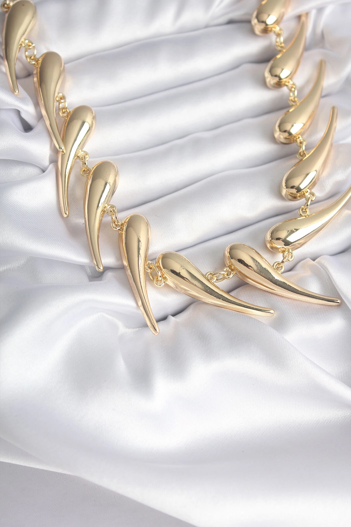 VIP Seri Özel Tasarım Gold Renk Kadın Kolye-0