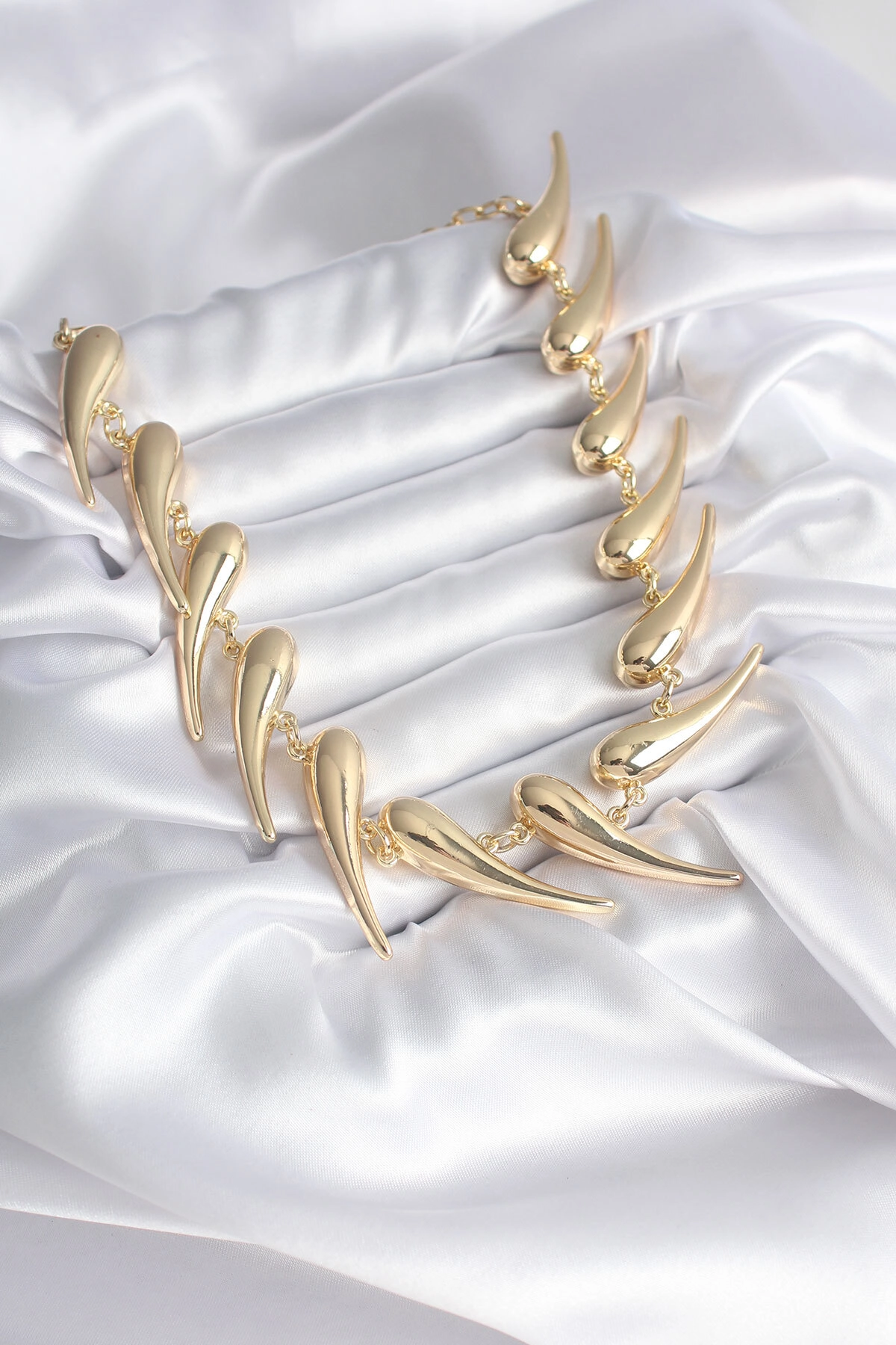 VIP Seri Özel Tasarım Gold Renk Kadın Kolye-1