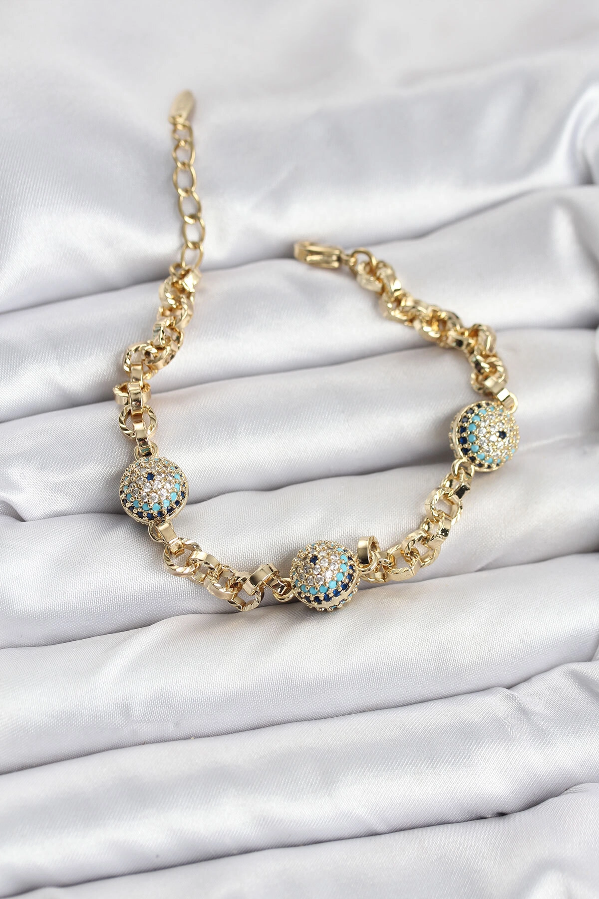 Xuping VIP Nazarlı Gold Renk Bileklik-0