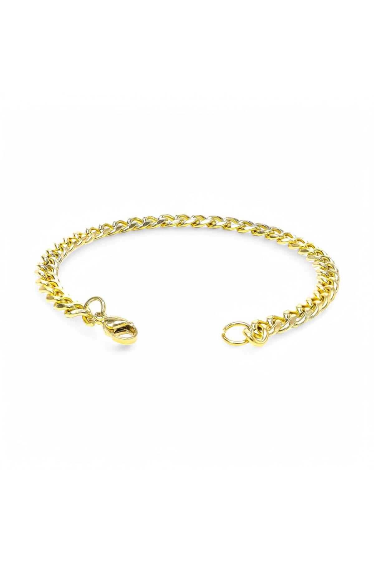 Yassı Mariner Sarı Çelik Zincir Bileklik 1.6X6Mm-0
