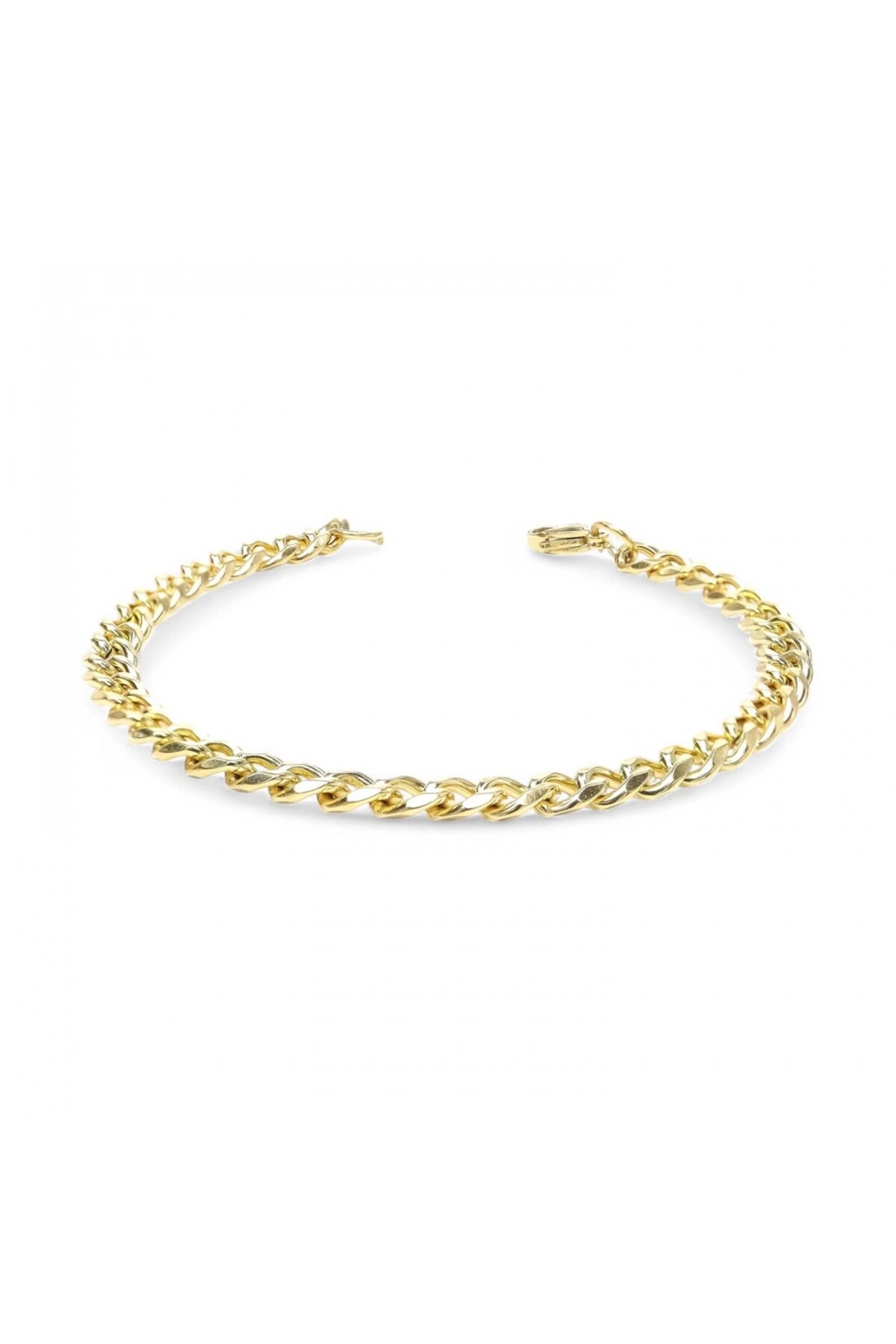 Yassı Mariner Sarı Çelik Zincir Bileklik 1.6X6Mm-1