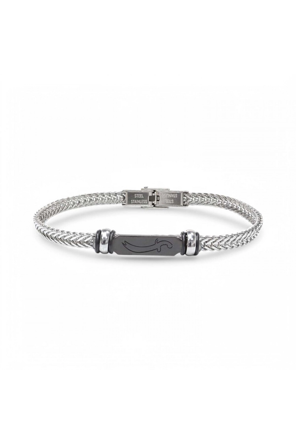 Zülfikar Kılıç Çelik Hasır Örgülü Ayarlanabilir Bileklik-0